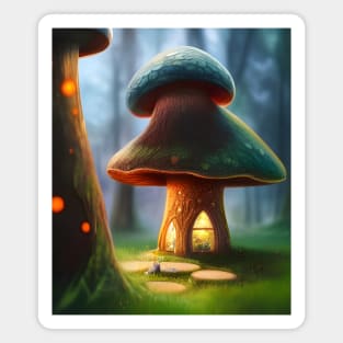 Enchanting Home for Sale (1) - Magic Mushroom House Magnet